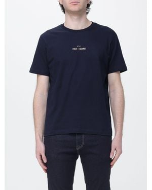 Paul & Shark Paul &Amp Shark Cotton T-Shirt With Logo - Blue