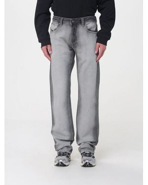 DIESEL D-Macro Cotton Denim Jeans - Grey