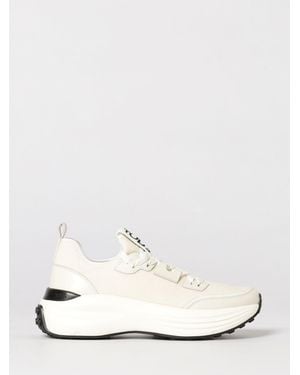 Tod's Knit And Leather Trainers - White