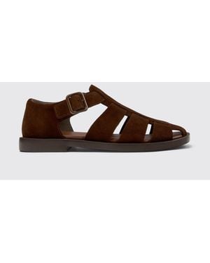 Camper Don Suede Sandals - Brown
