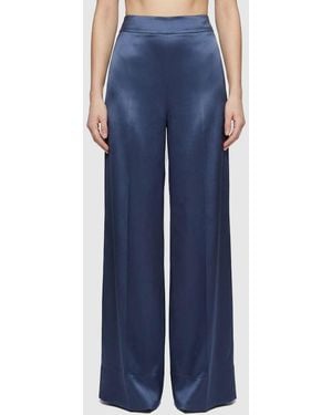 JOSEPH Silk Trousers - Blue