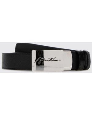 Montblanc Reversible Saffiano Leather Belt - White