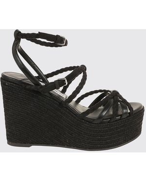 Jimmy Choo Nyra Wedge Sandal - Black