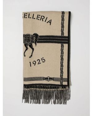 Fendi Selleria Logo-Print Wool And Cashmere-Blend Scarf - Natural