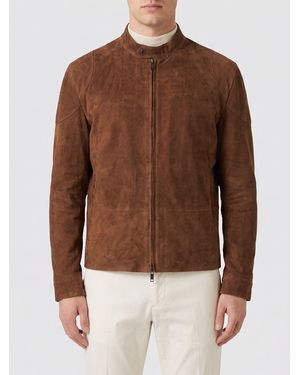 Paolo Pecora Suede Leather Jacket - Brown