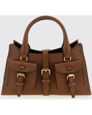 Mulberry Roxanne Small Hammered Leather Bag - Brown