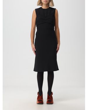 Sportmax Dress In Stretch Fabric - Black