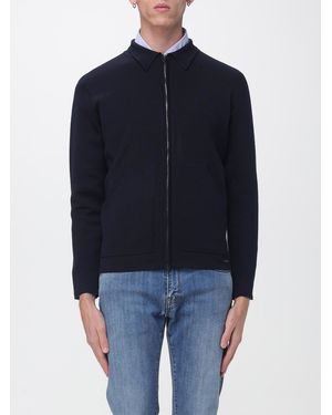 Brooksfield Cardigan Aus Wollmischung Mit Reißverschluss Und Klassischem Kragen - Blau