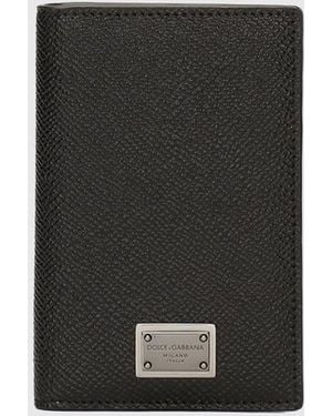 Dolce & Gabbana Dolce &Amp Gabbana Logo Passport Holder - Black