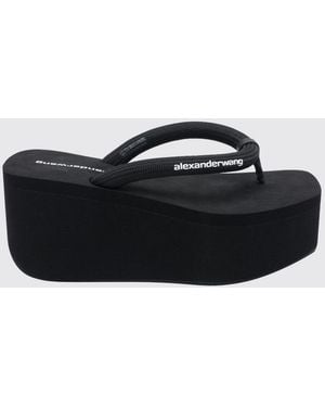 Alexander Wang Jenna Platform Thong Sandals - Black