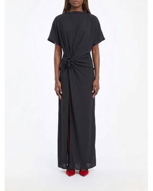 ROTATE BIRGER CHRISTENSEN Long Sheath Dress - Black