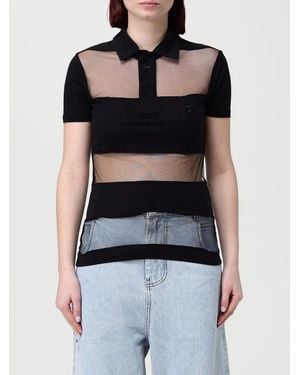 Coperni Cotton Blend Polo Shirt - Black