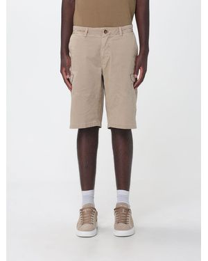 Blauer Stretch Cotton Cargo Shorts - Natural