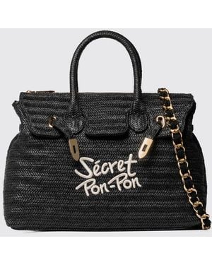 Secret Pon-pon Shoulder Bag - Black