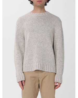 Barena Cotton And Linen Knit Top - Grey