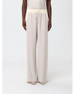 Hanita Crepe Palazzo Trousers - Natural