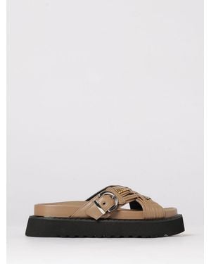 Pinko Kate Leather Platform Sandals - Multicolour