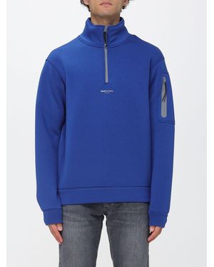 Murphy & Nye Sweatshirt Technique En Néoprène Avec Zip Et Col Montant - Bleu
