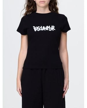 DISCLAIMER Slim Fit Cropped T-Shirt - Black