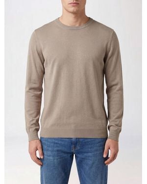 Kangra Long-Sleeved Pure Cotton Crewneck Jumper - Blue