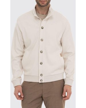 Fay Cotton Blend Cardigan - Natural