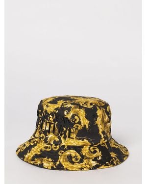 Versace Jeans Couture Cotton Twill Baroque Print Hat - Metallic