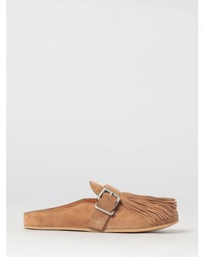 Vic Matié Vic Mati&Eacute Suede Mules With Fringes - White