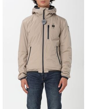 Blauer Jacke Herren - Natur