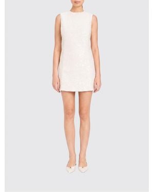 Twinset Sleeveless Sequin-Embroidered Sheath Minidress - White