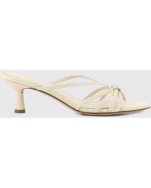 Aeyde Mules Abby De Piel Lisa Con Tacón Medio De Carrete - Neutro