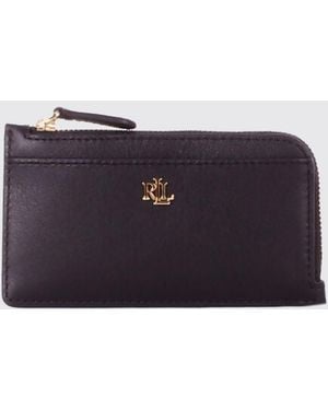 Ralph Lauren Leather Credit Card Holder - Purple