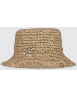 Vivienne Westwood Orb Straw Hat - Natural