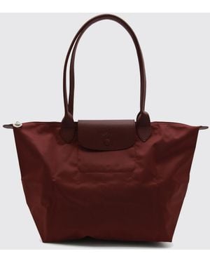 Longchamp Bolso Tote De Hombro Grande Le Pliage One De Nailon Reciclado - Rojo