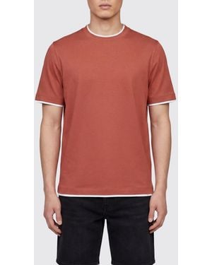 Brunello Cucinelli Basic Cotton T-Shirt - Red