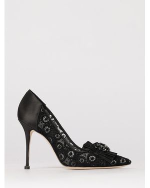 Manolo Blahnik Danceny Court Shoes - Black