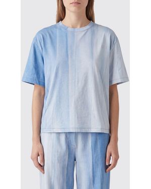 Loewe Gradient Cotton Blend T-Shirts - Blue