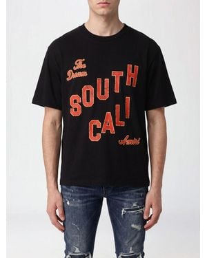 Amiri Vintage-Style Dropped-Shoulder T-Shirt With Slogan Print - Black