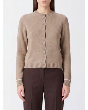 Fabiana Filippi Crewneck Cardigan - Brown
