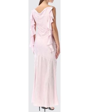ROTATE BIRGER CHRISTENSEN Long Recycled Crêpe Dress - Pink