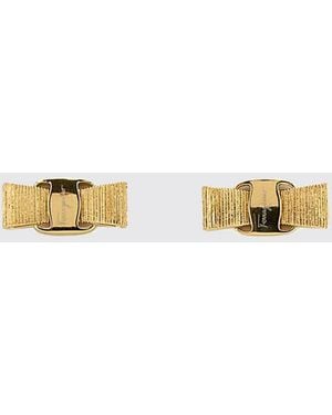 Ferragamo Vara Stud Earrings - Metallic