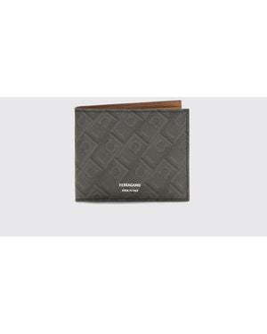 Ferragamo Portemonnaie Herren - Grau