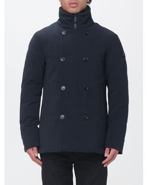 Peuterey Zweireihiger Caban Militao Aus Wasserabweisendem Technischem Nylon - Blau