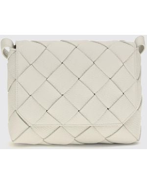 Bottega Veneta Diago Woven Calfskin Leather Crossbody Bag - Natural