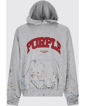 Purple Sweatshirt - Grey