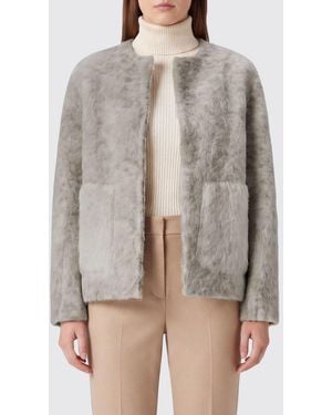 Avant Toi Kurzer Mantel Aus Alpaka-Woll-Mischung Mit Rundhalsausschnitt Und Aufgesetzten Taschen - Grün