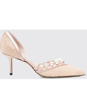 Jimmy Choo Aurelie Lace Pumps With Pearls And Crystals - Pink