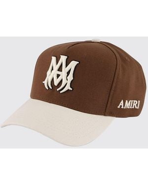 Amiri Cotton Canvas Cap With Embroidered Logo - Brown