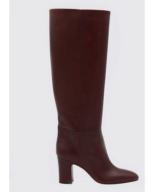 Paris Texas Flat Ankle Boots - Brown