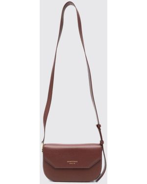 Emporio Armani Minibolso Bandolera De Piel Graneada Con Solapa Magnética - Blanco