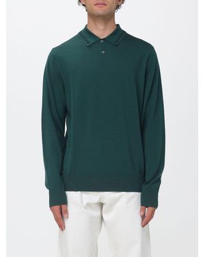 Paul Smith Long-Sleeved Knit Polo - Green